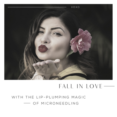 Fall In Love With The Lip-Plumping Magic - 1080x1080 B&W