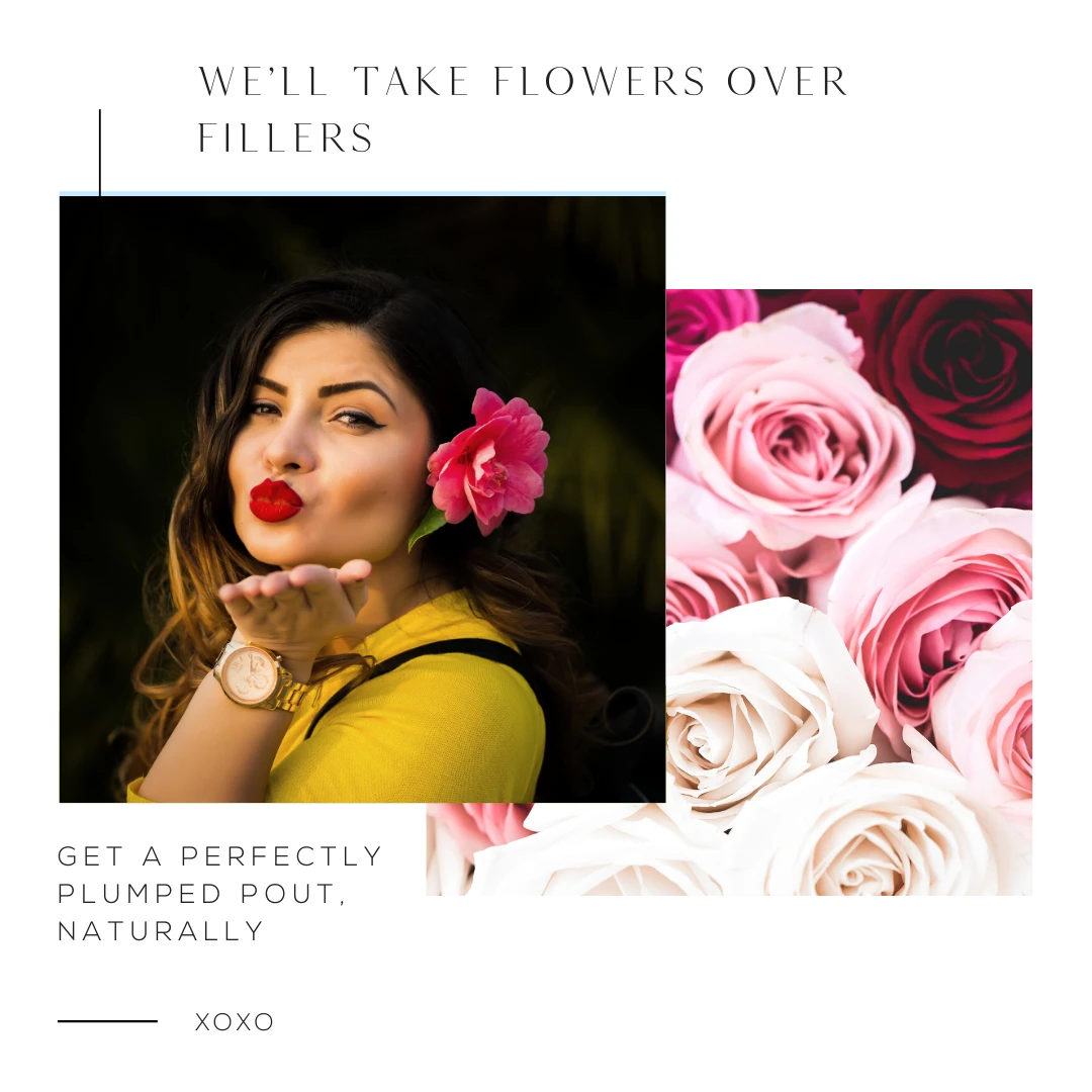 We'll Take Flowers Over Fillers - 1080x1080 Color