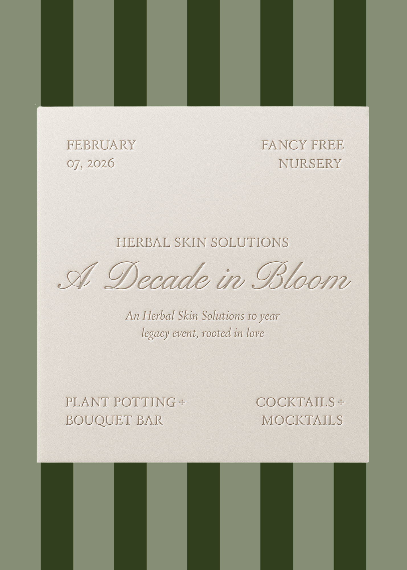 Herbal Skin Solutions 10 Year Legacy Event:  A Decade in Bloom