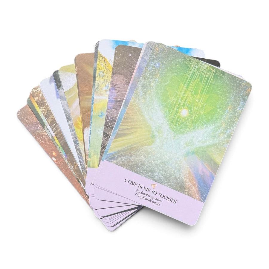 A fan of Divine Reflections oracle cards